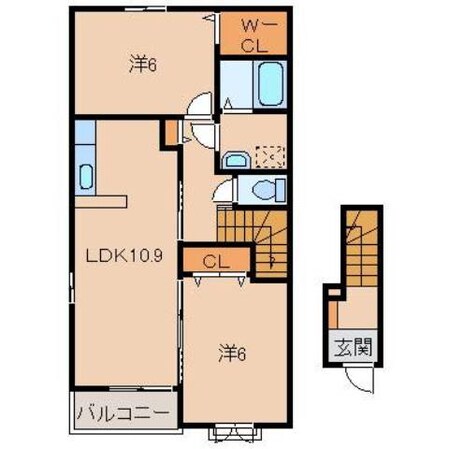 シャノアール西安上の物件間取画像